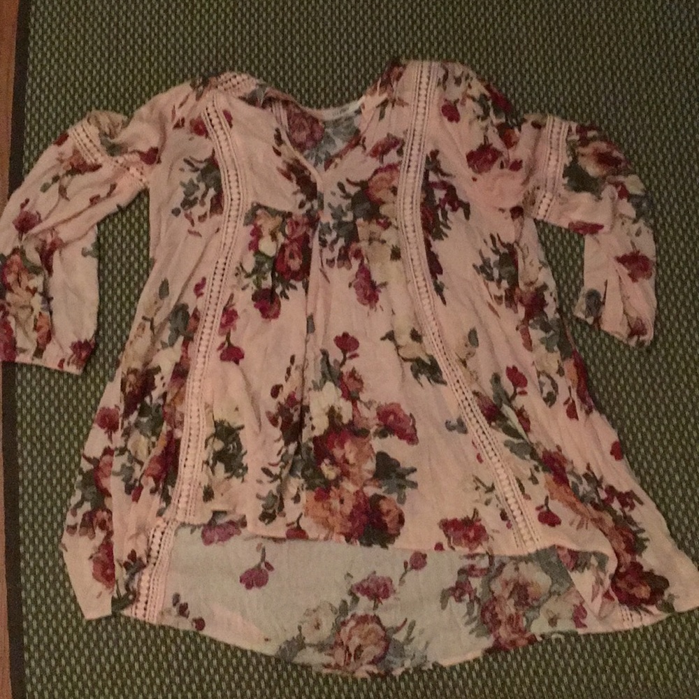 Blu Pepper pink floral tunic